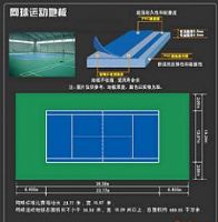 网球、排球用塑胶运动地板
