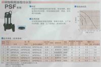 鹤见树脂制高扬程污水泵PSF/高扬程污水泵