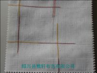 白色工程纱条子工程纱窗帘布窗纱生产商