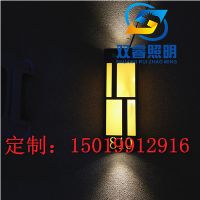 房地产售楼部样板房仿云石壁灯中式LED壁灯简约壁灯